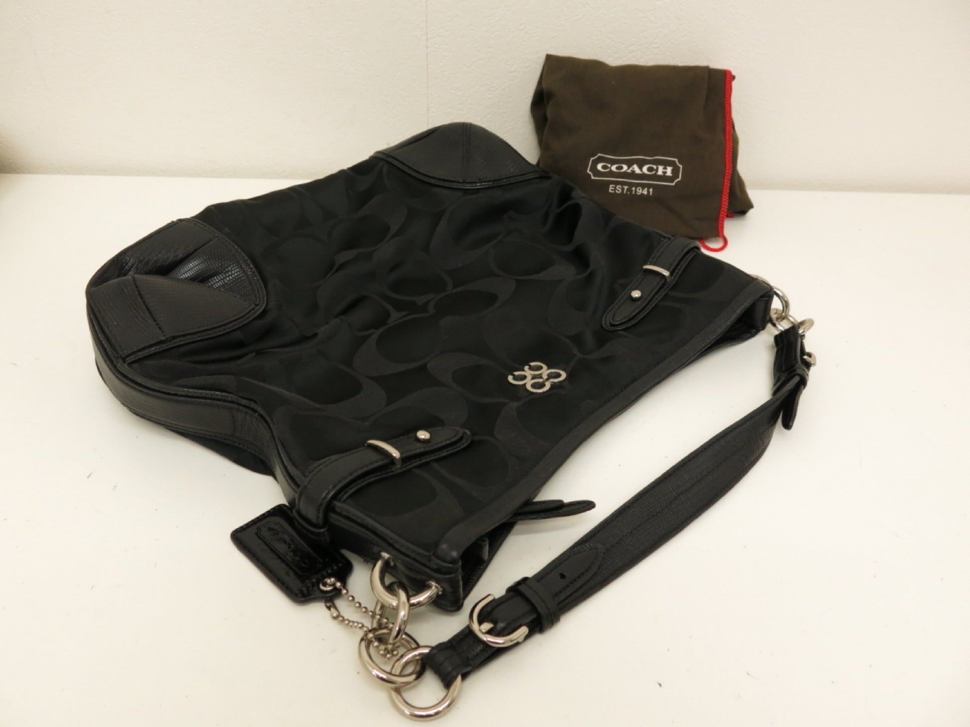 COACH COACH 4-Point Mountain Signature Canvas Leather Tote Handbag Tote Bag