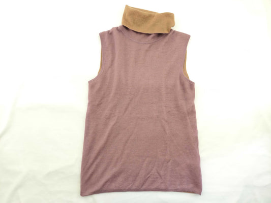 HERMES HERMES 100% Cashmere High Neck Knit Top