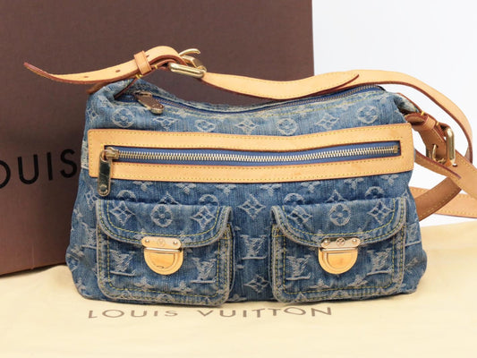 LOUIS VUITTON Buggy PM Denim Shoulder Bag