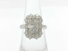 D1.50/1.10ct Pt900 12.3g Ring