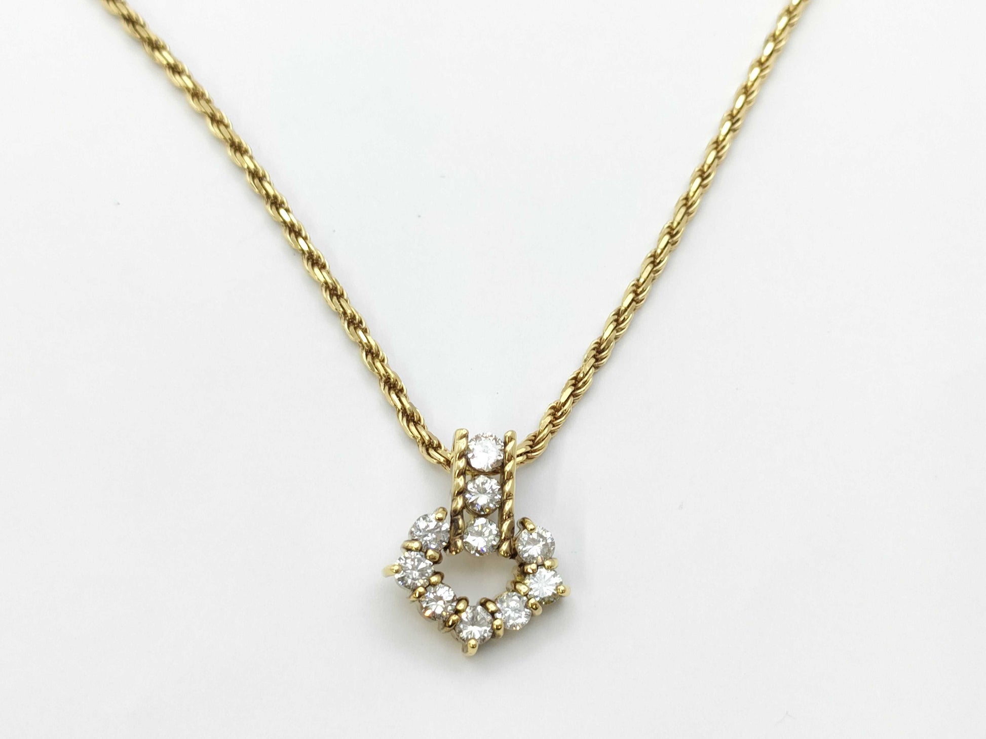D1.01ct K18 9.1g Necklace