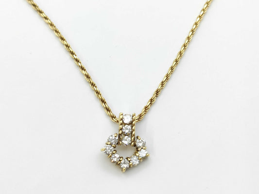 D1.01ct K18 9.1g Necklace