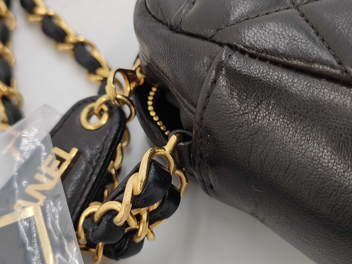 CHANEL Minimato Lambskin Black Shoulder Bag