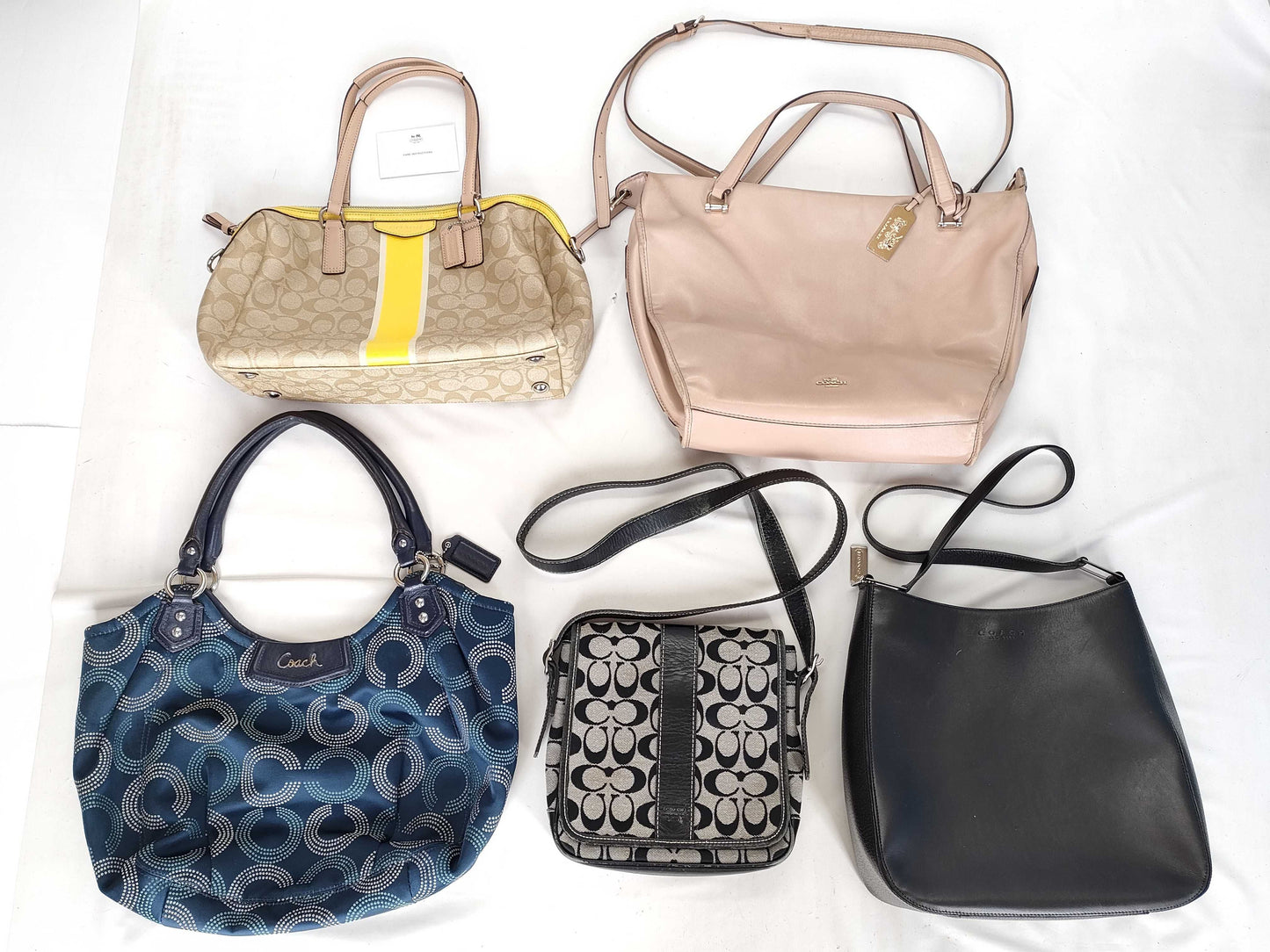 COACH Signature Coach Shoulder Bag 5-Piece Set of Handbag