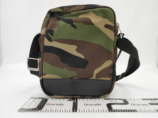 Yves Saint Laurent Paris Rivington Camouflage Shoulder Bag
