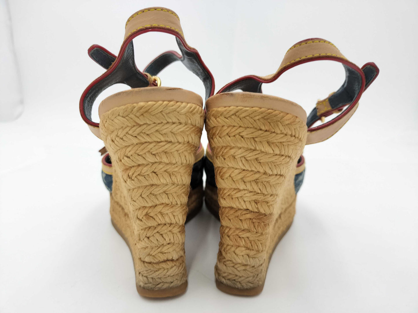LOUIS VUITTON LOUIS VUITTON Monogram Denim Sandals 36