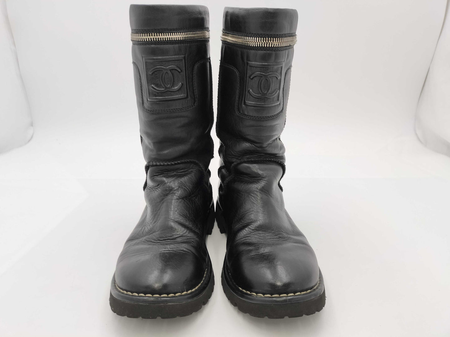 CHANEL Short Boots 37 Other Shoes