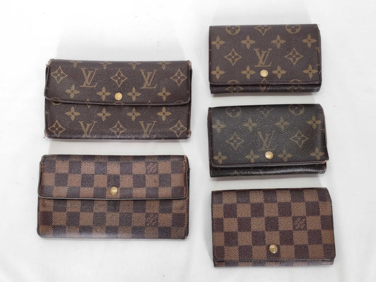 LOUIS VUITTON Monogram Louis Vuitton Wallet Set of 5 Wallets