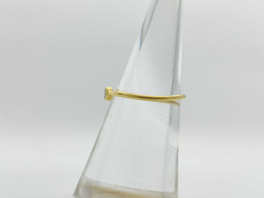 Tiffany & Co. Wave 1PD AU750 1.0g Ring