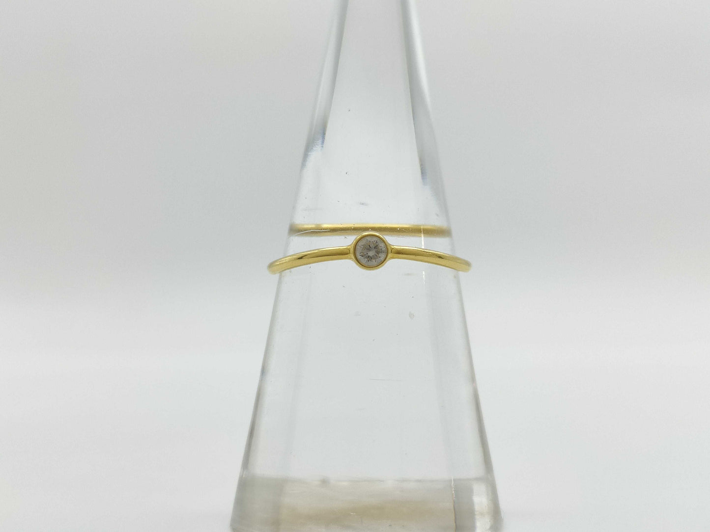 Tiffany & Co. Wave 1PD AU750 1.0g Ring
