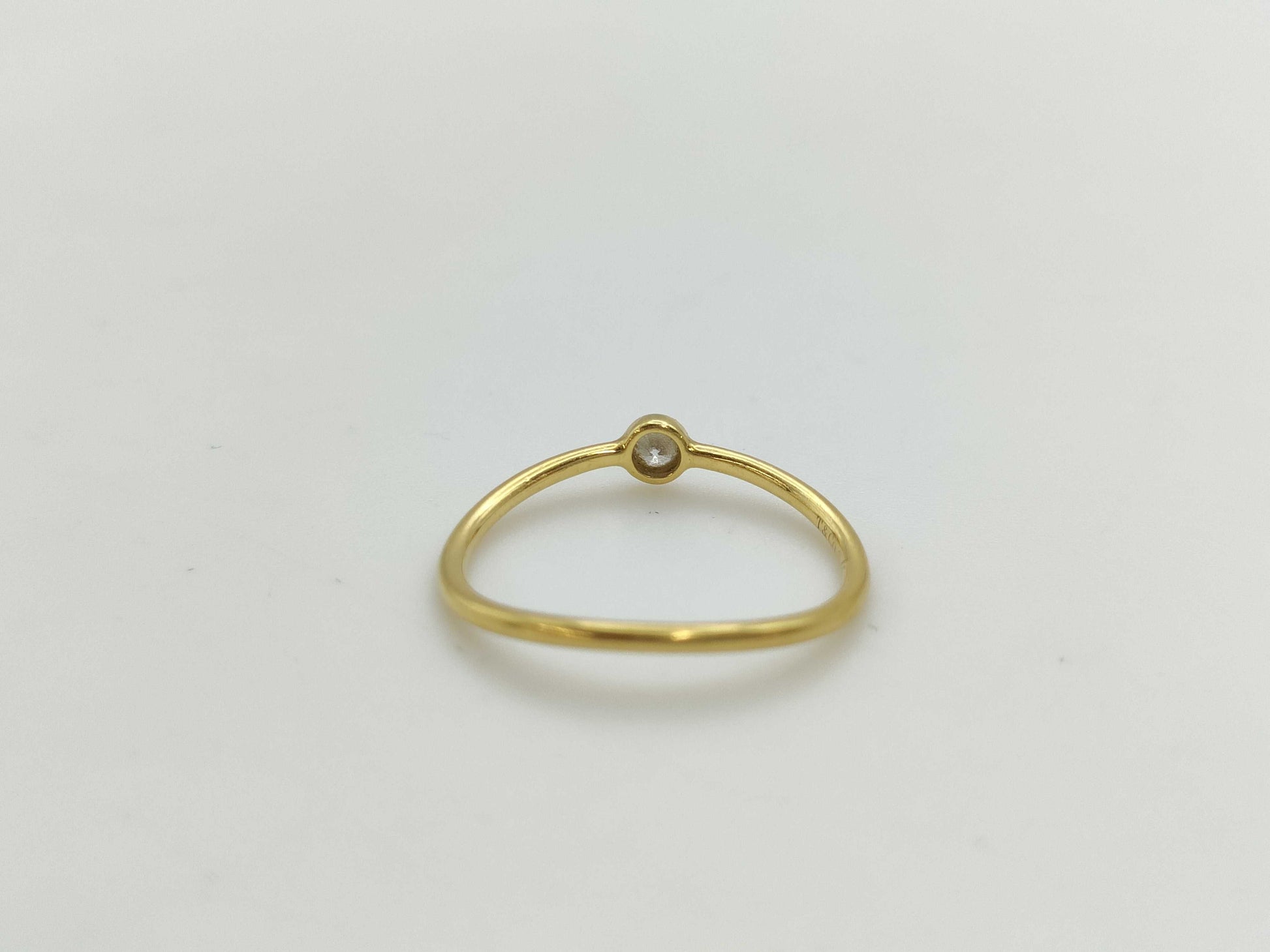 Tiffany & Co. Wave 1PD AU750 1.0g Ring