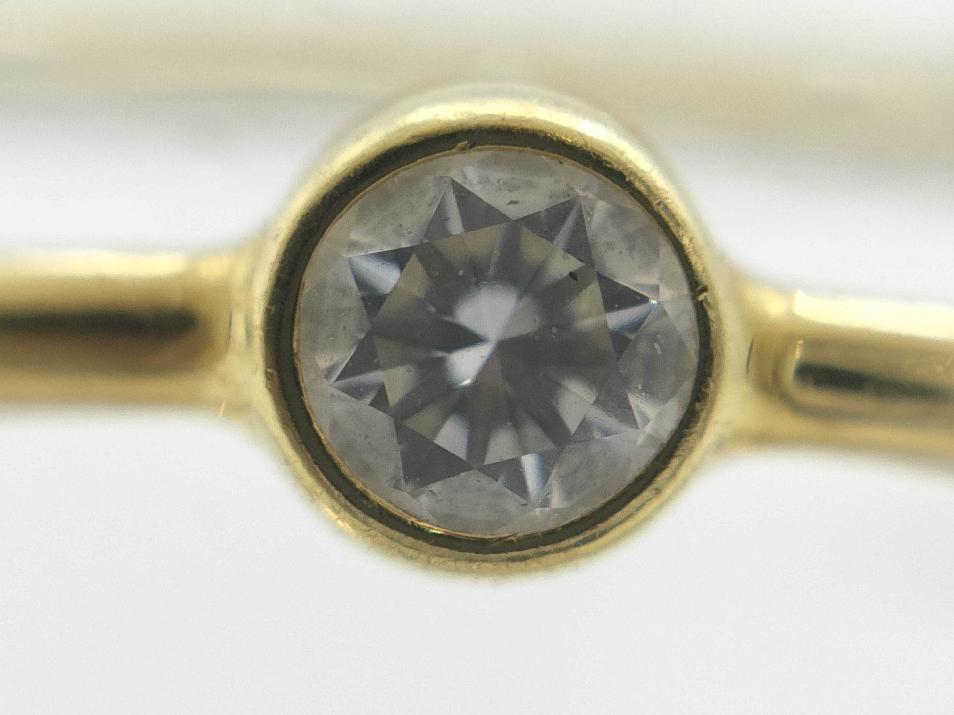 Tiffany & Co. Wave 1PD AU750 1.0g Ring