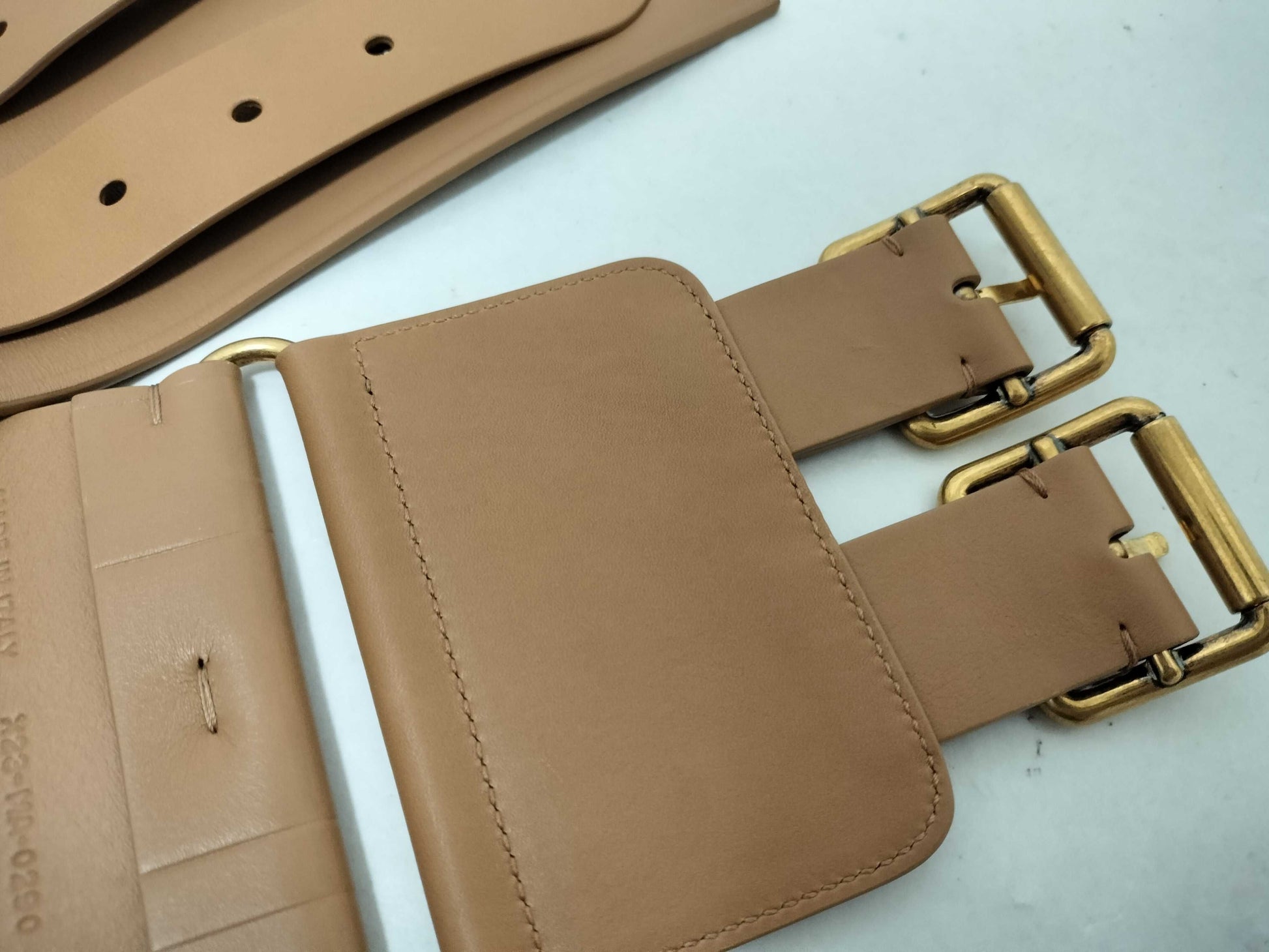 Dior Leather GP Belt 75 Beige Belt