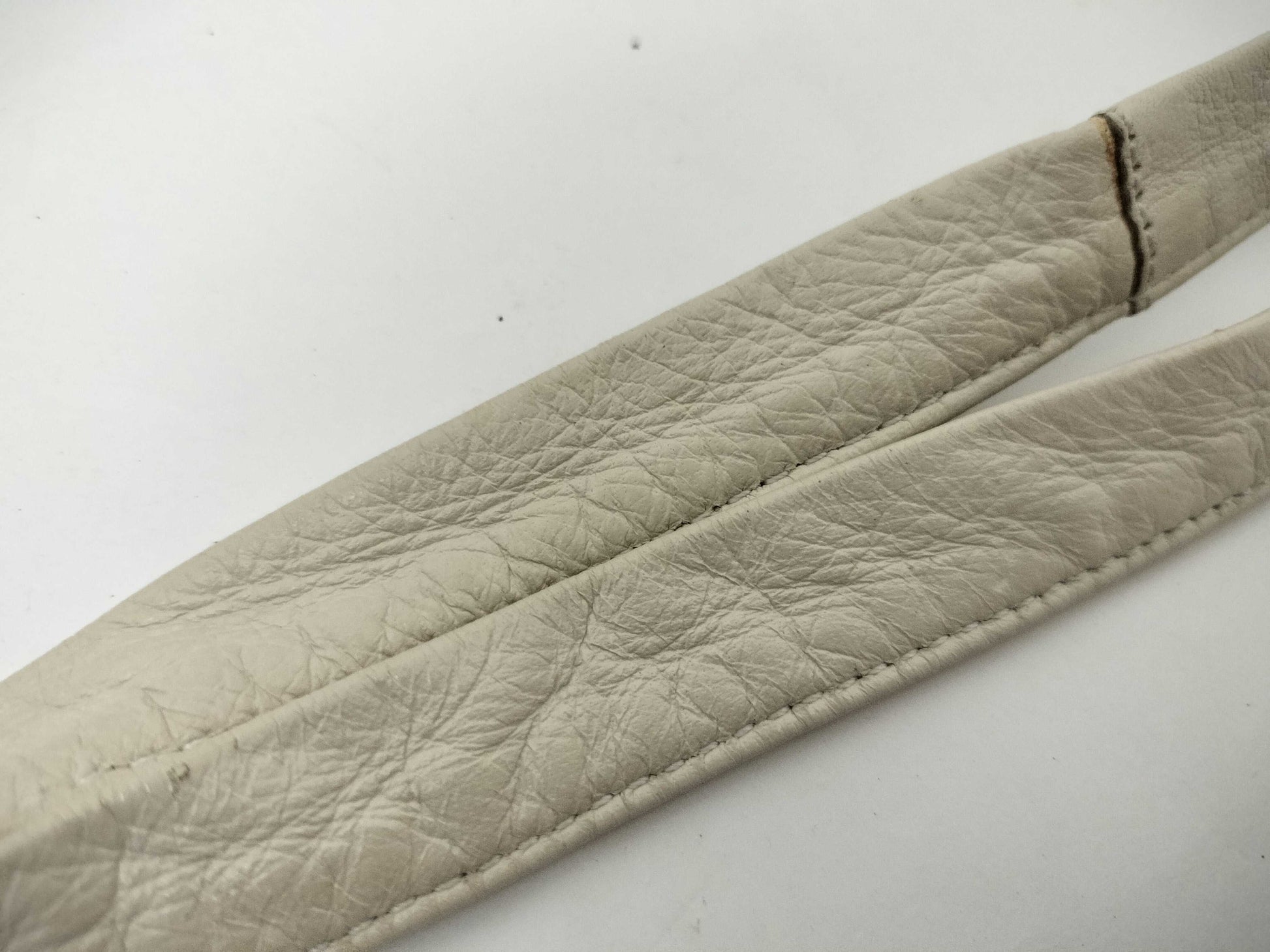 GUCCI Bamboo Leather Double Pocket Shoulder Bag Messenger Bag White 232938 Shoulder Bag