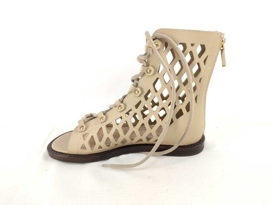Dior D-Trap Mesh Leather Sandal Boots Lace-Up 35 Other Shoes