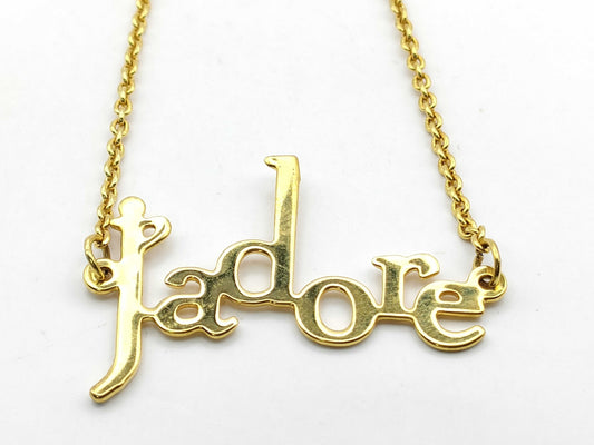 Dior Dior Necklace Jador 4g jador Christian Dior Gold GP Necklace