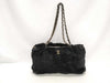 CHANEL fur shoulder bag