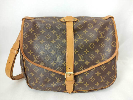 LOUIS VUITTON Monogram Saumur 35 Shoulder Bag