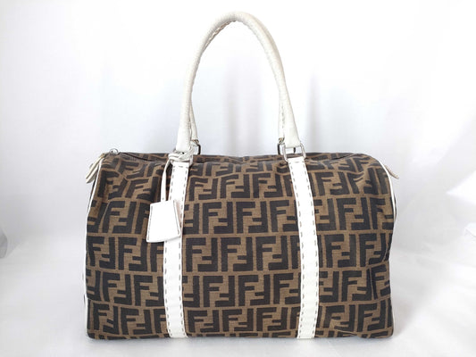 FENDI Zucca Boston Bag