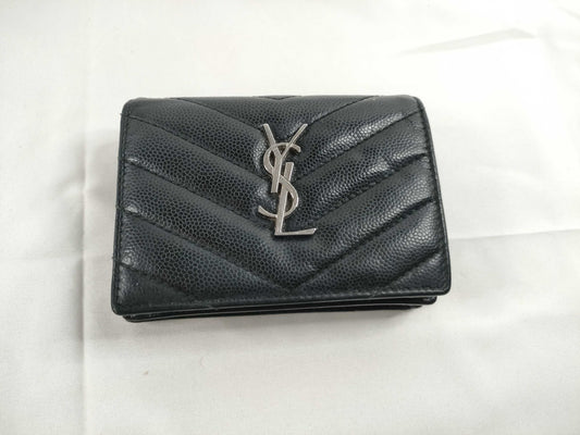 SAINT LAURENT Black Bi-Fold Wallet Wallet