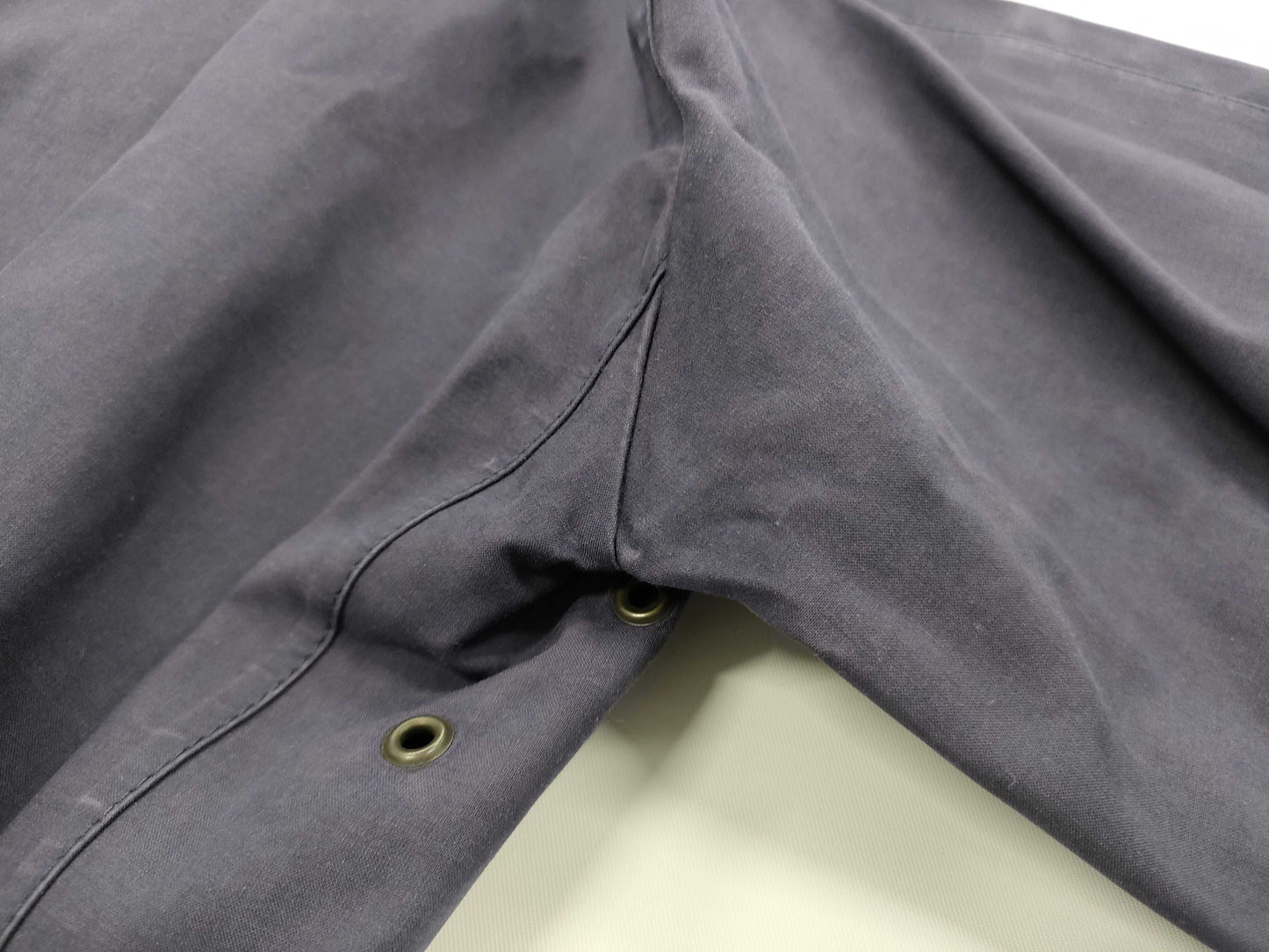 HERMES Mackintosh Coat Navy SM Coat