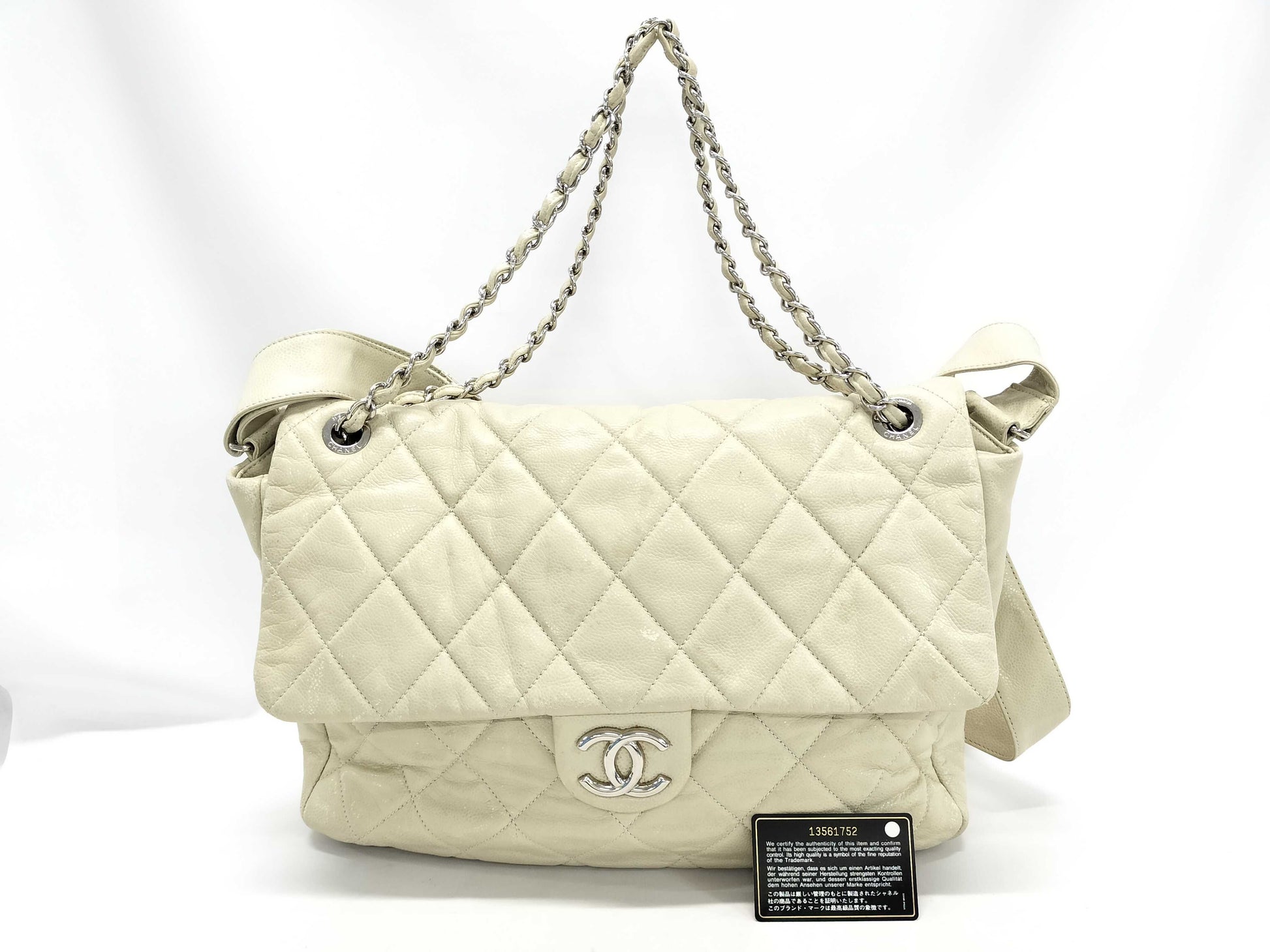 CHANEL Deca Matelasse Shoulder Bag, 13th Series, 40cm Shoulder Bag