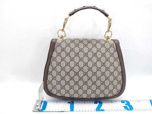 GUCCI GG Supreme Gucci Shoulder Bag GG Supreme Blondie 721172 PVCx Leather Leather Pouch