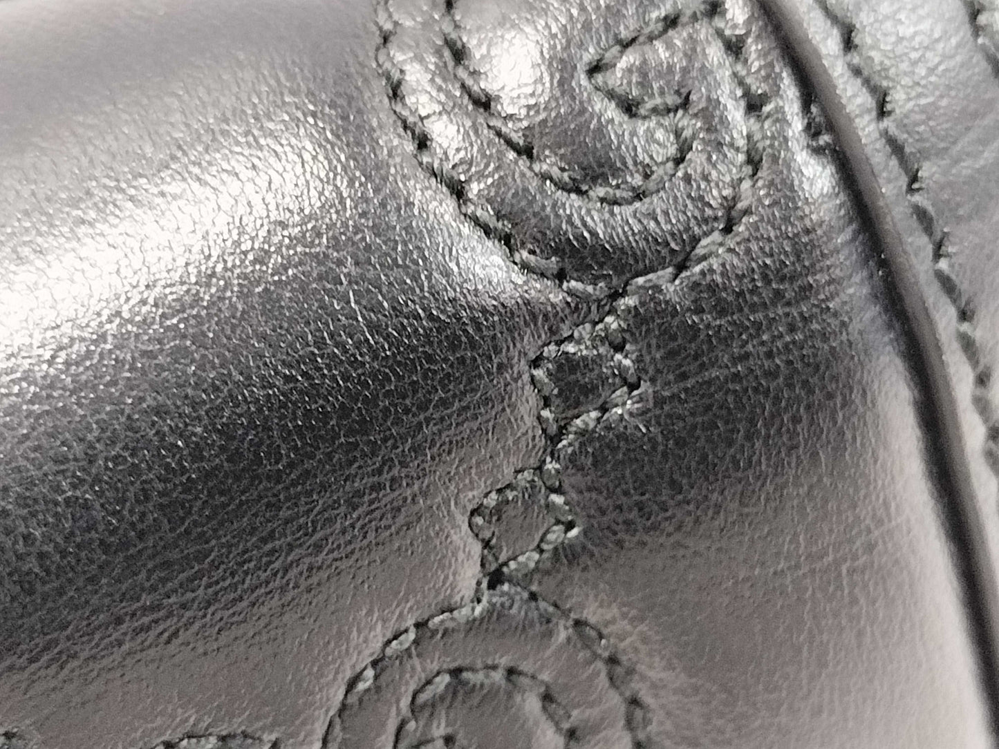 GUCCI GG Matelasse 2-Way Shoulder Bag, Black Leather, 723777