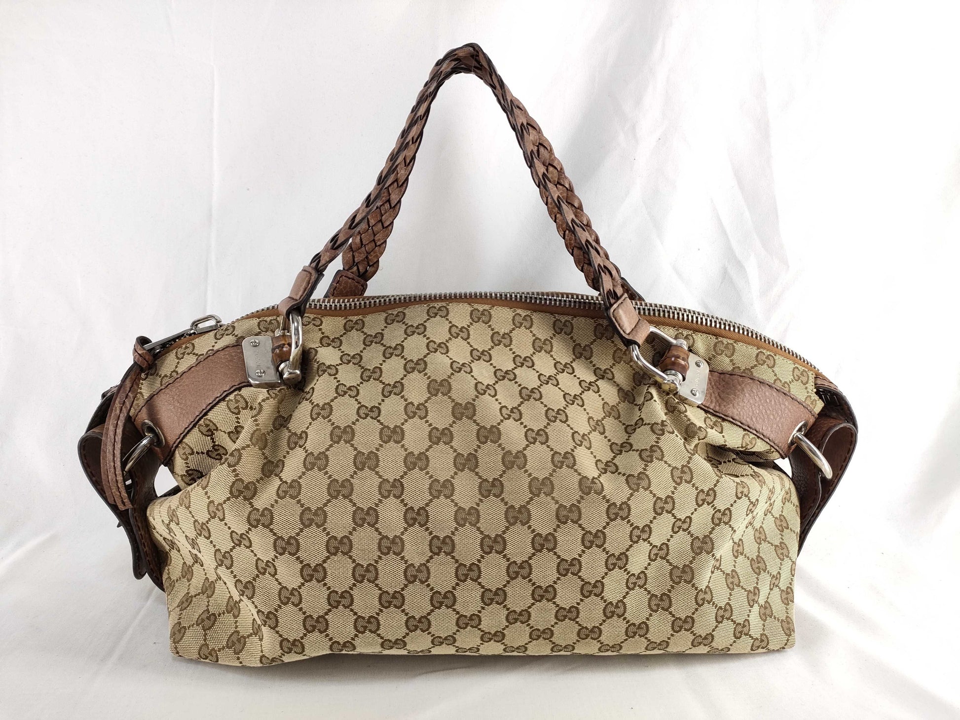 GUCCI GG Campus Bamboo Tote Bag 232959 Tote Bag
