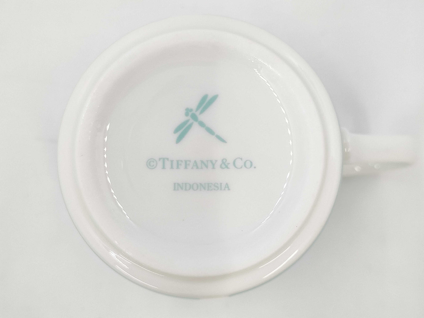Tiffany&Co. Pair Mug Blue Ribbon Cup