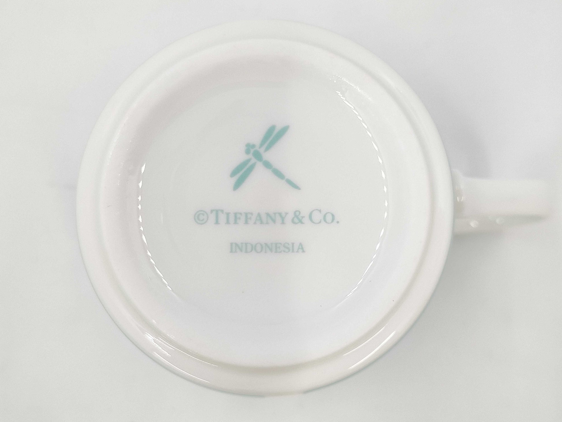 Tiffany&Co. Pair Mug Blue Ribbon Cup