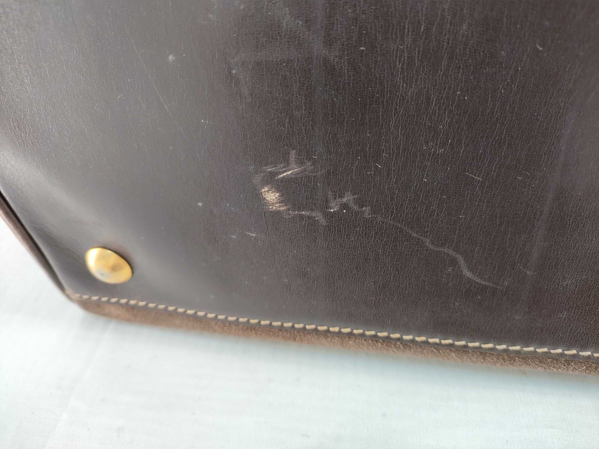 GUCCI Suede Boston Bag Sherry Line Boston Bag