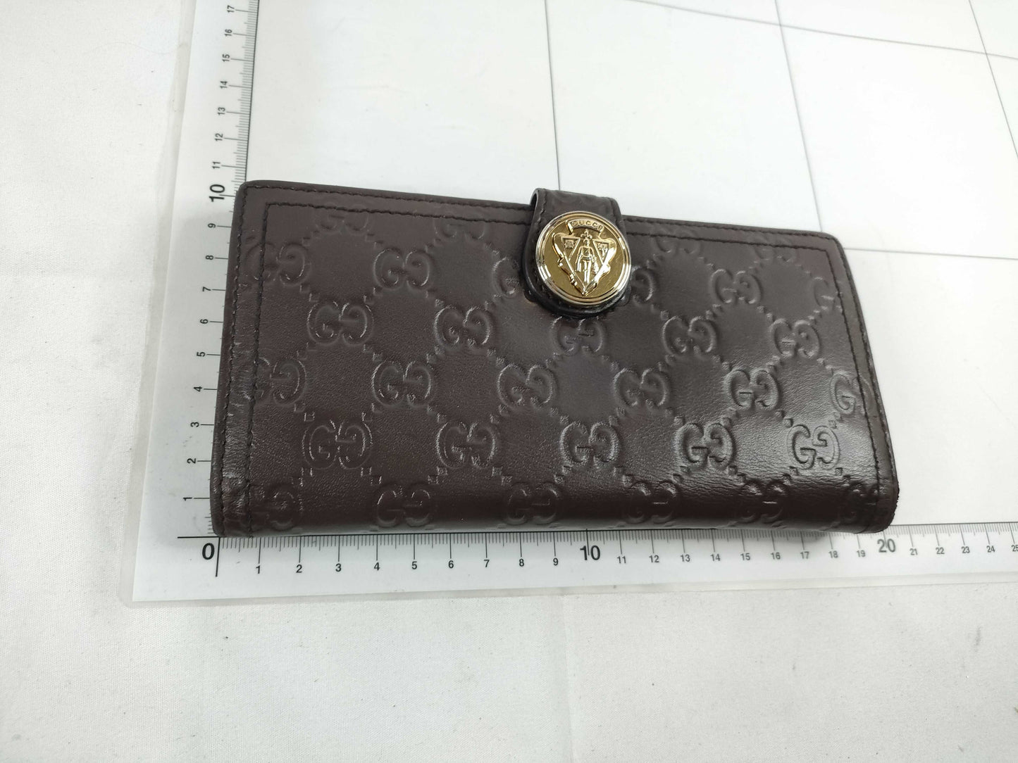 GUCCI Gucci Shima Gucci Shima Leather Long Wallet Brown Wallet