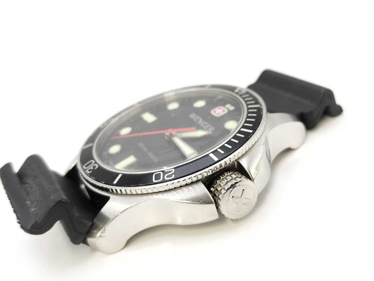 WENGER 7232X/T Quartz Black Dial Unoperated Men's Watch