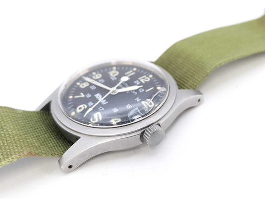 HAMILTON 9365B Quartz Black Dial Boys Watch