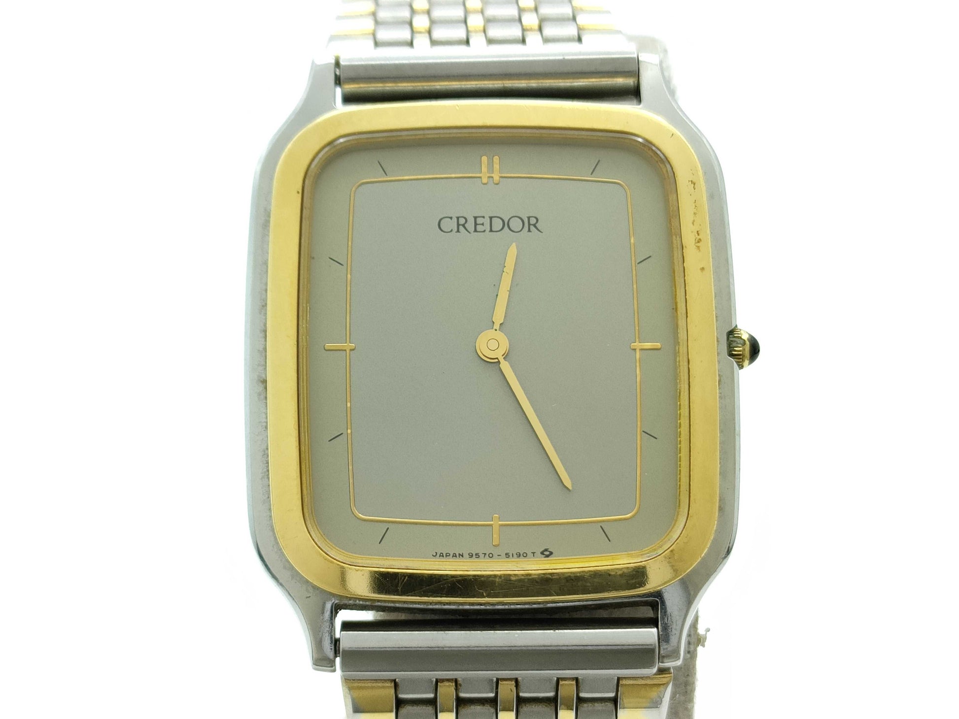 SEIKO CREDOR 9570-5180 6N0726 Quartz Grey Dial Women's Watch