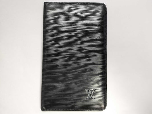 LOUIS VUITTON Epi LV Epi Long Wallet Black Wallet