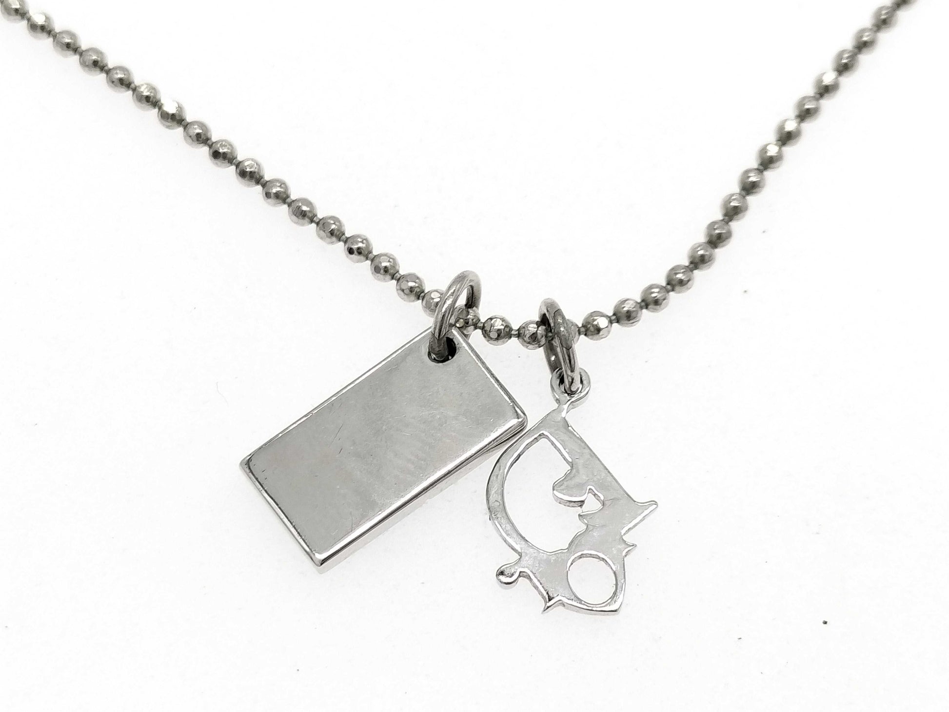 Dior Christian Dior Heart Playing Card Necklace Necklace
