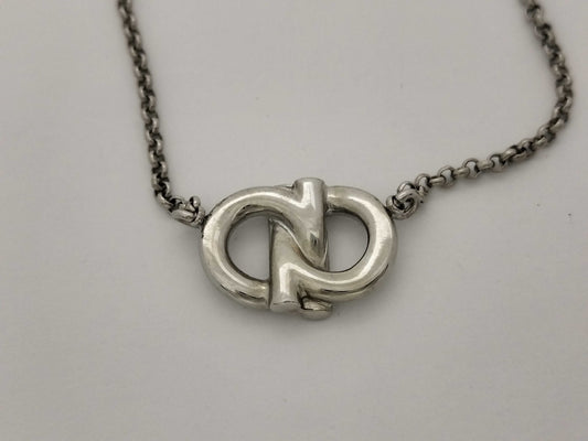 Salvatore Ferragamo Gancini Ferrgamo Rhinestone Necklace Necklace