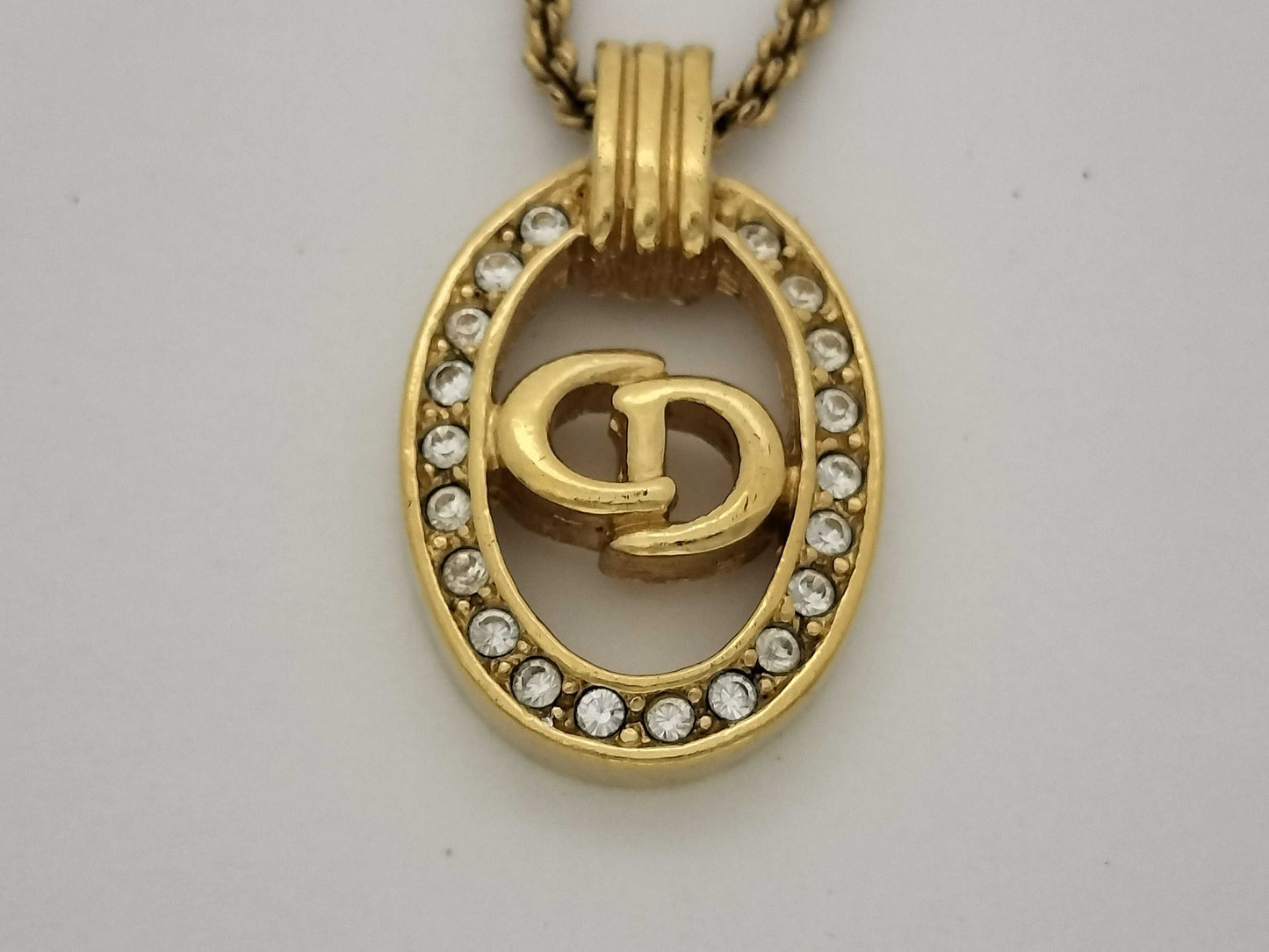 Dior Christian Dior Necklace Rhinestone Necklace