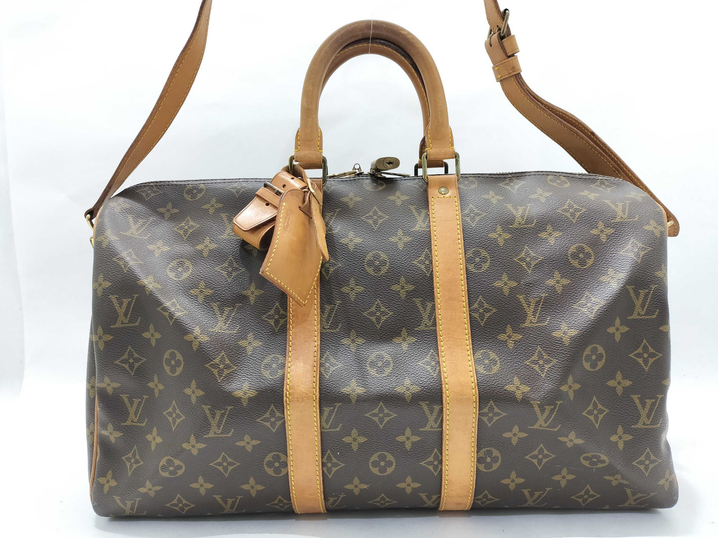 LOUIS VUITTON Monogram LOUIS VUITTON Keypol 45 Banduriere Boston Bag