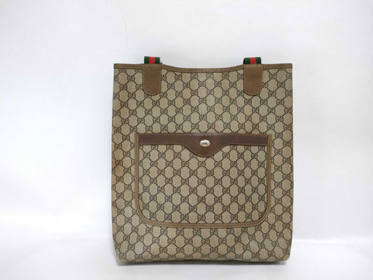 GUCCI Old Gucci PVC Shoulder Tote Bag