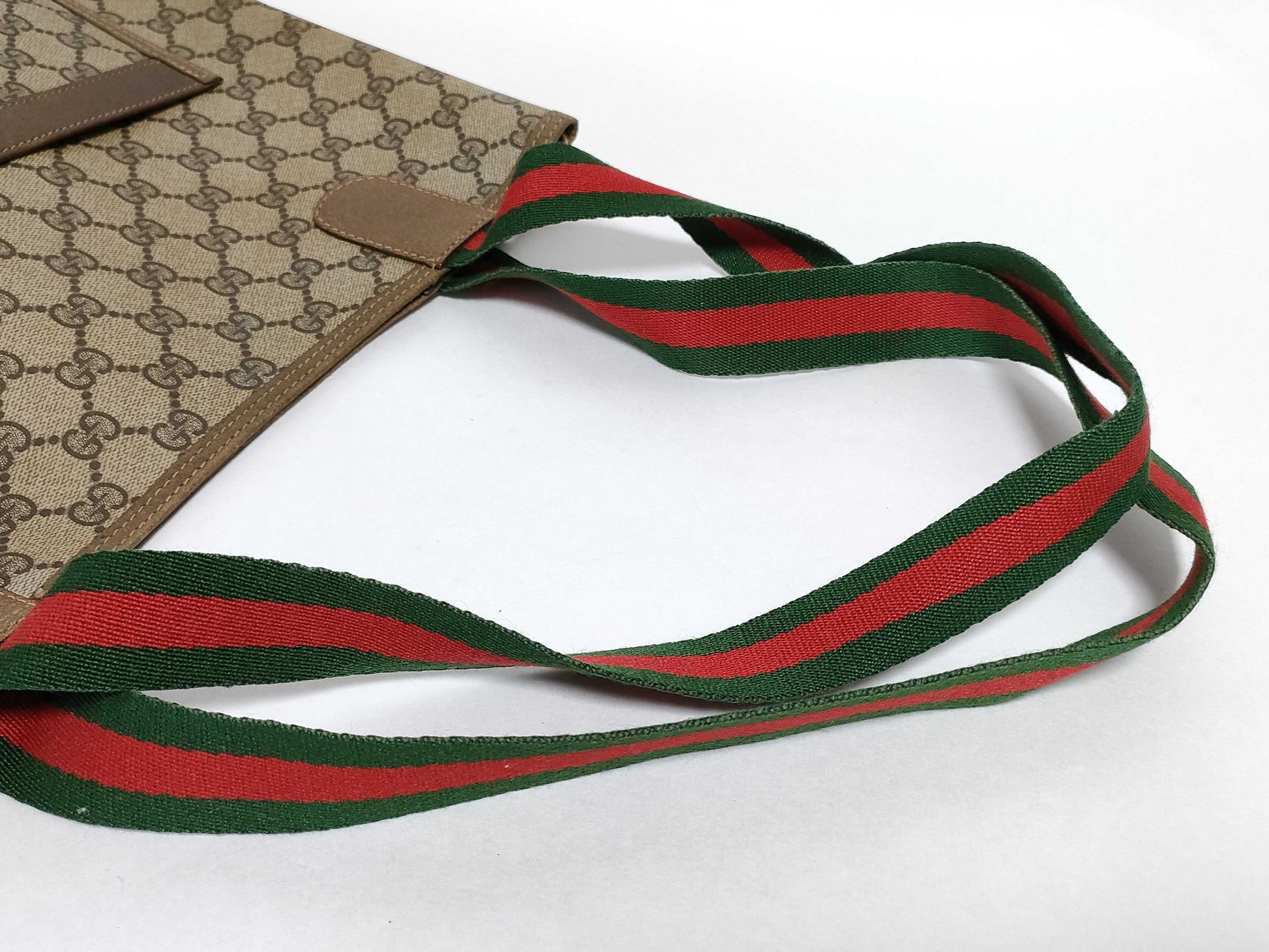 GUCCI Old Gucci PVC Shoulder Tote Bag