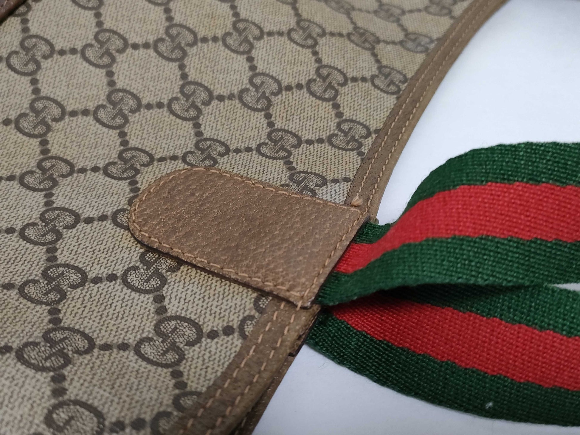 GUCCI Old Gucci PVC Shoulder Tote Bag