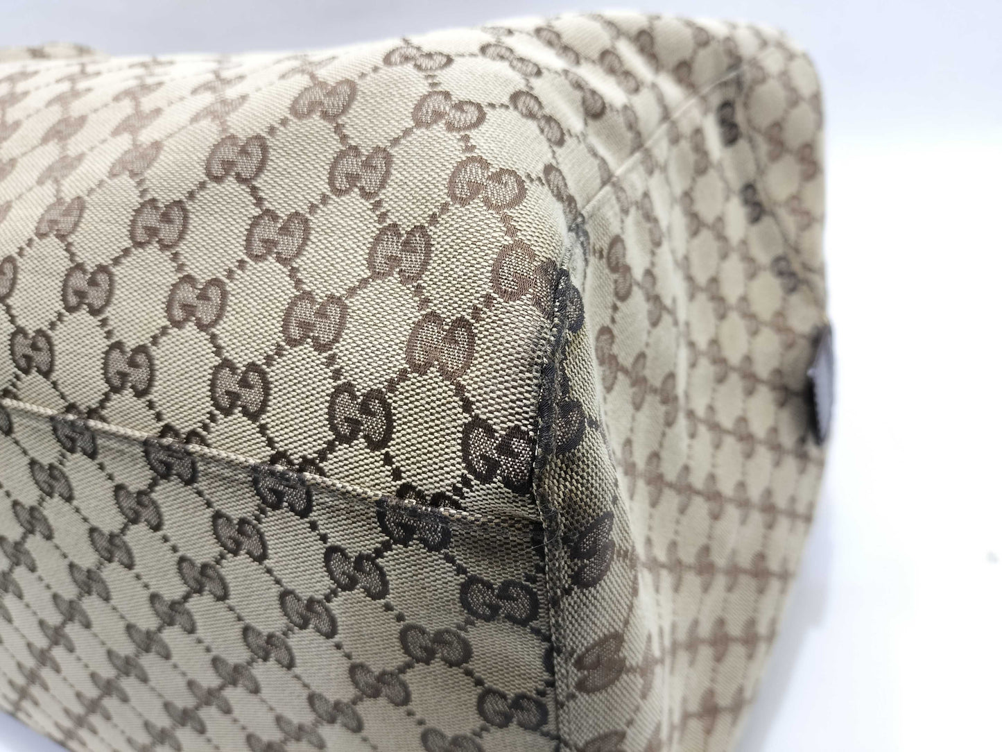 GUCCI GG Canvas Gucci Boston GG Pattern Sherry Line Boston Bag