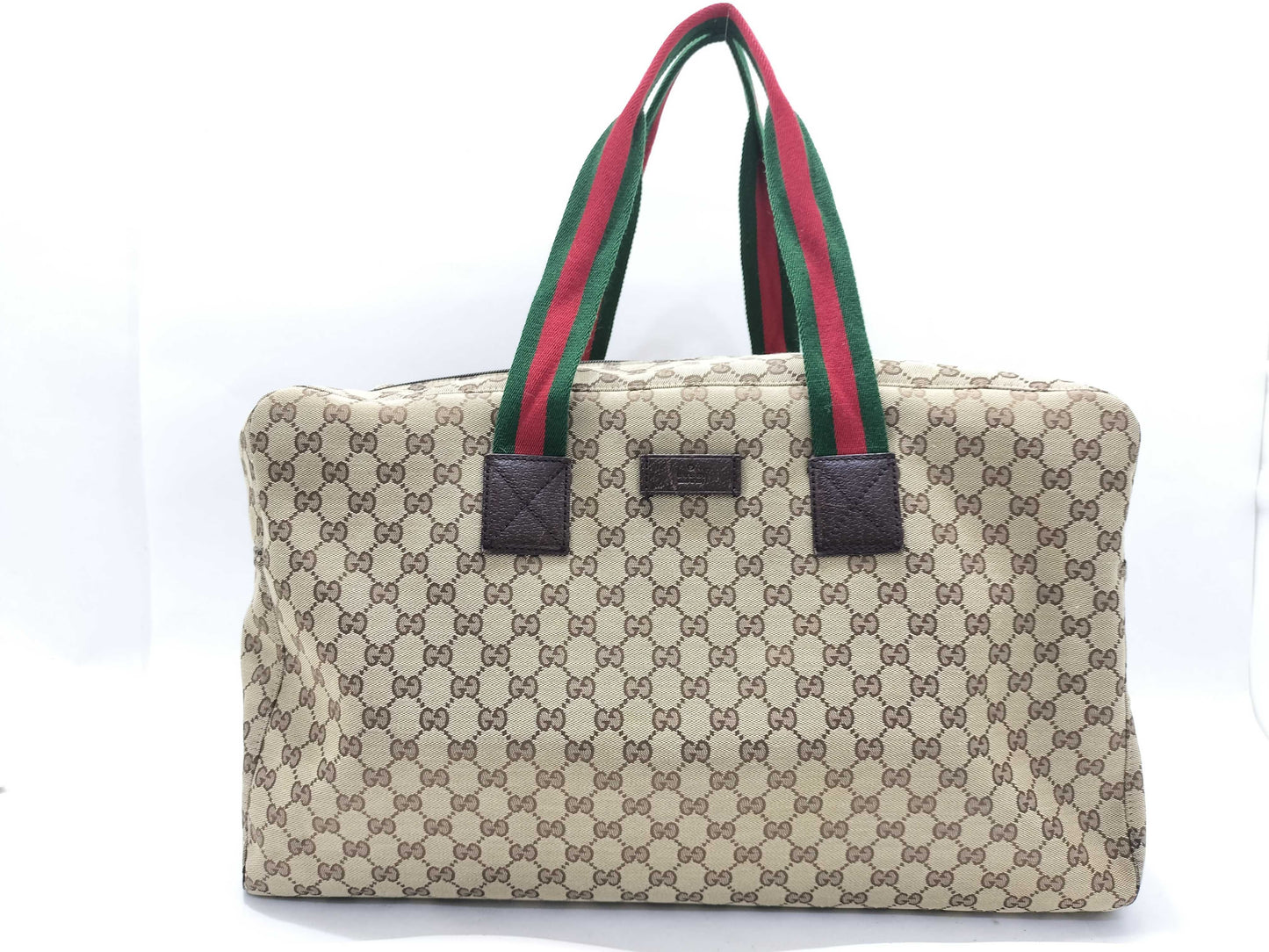 GUCCI GG Canvas Gucci Boston GG Pattern Sherry Line Boston Bag