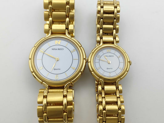 NINA RICCI Nina Ricci Pair 5P30-6200 010168/2P20-0490 900094 Quartz Pair