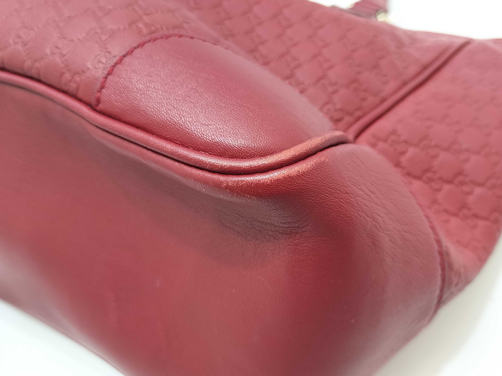 GUCCI Gucci Sima Gucci Shoulder Bag Red Handbag