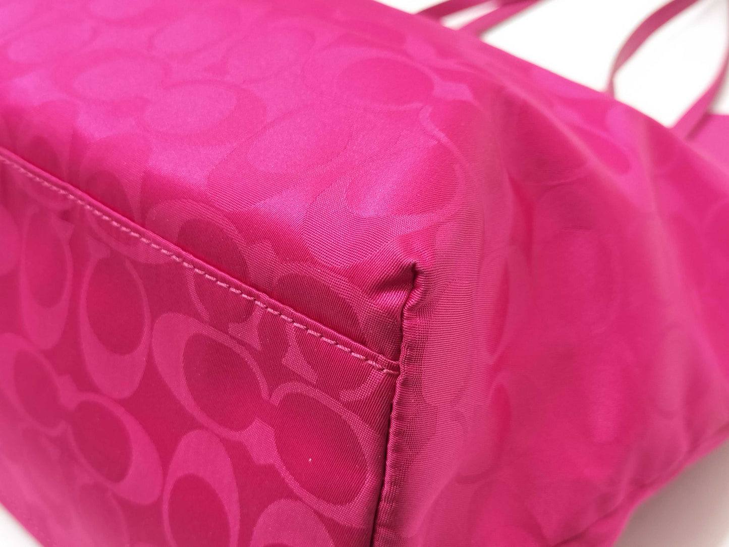 COACH Signature Coach Pink Shoulder Bag Tote Bag