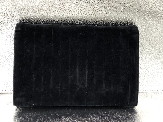 CHANEL Mademoiselle Chain Shoulder Bag with Storage Bag Velor Black Shoulder Bag
